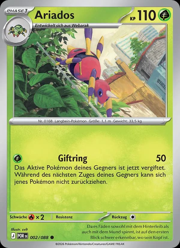 Ariados card in German