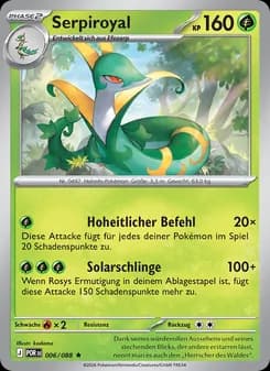 Serpiroyal card in German