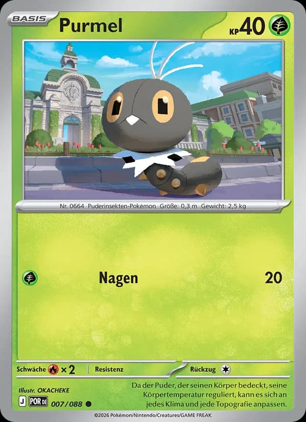 Purmel card in German