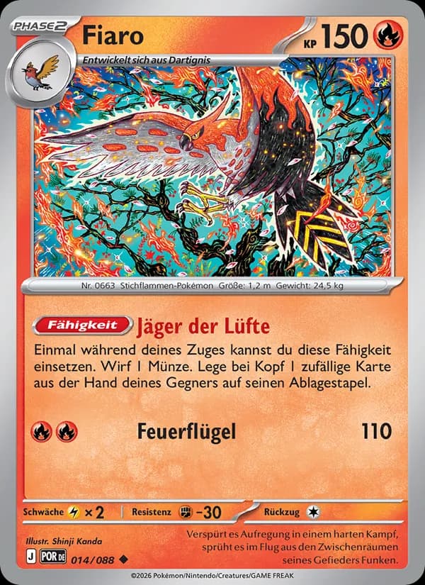 Fiaro card in German