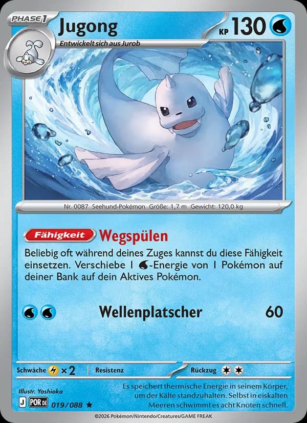 Jugong card in German