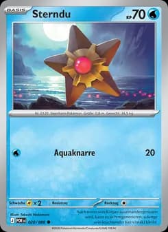 Sterndu card in German