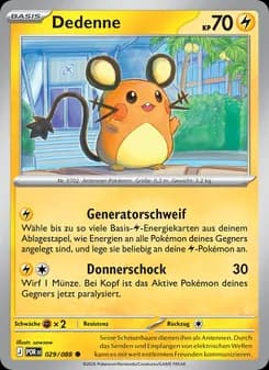 Dedenne card in German