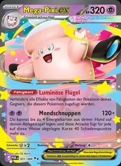 Mega-Pixi-ex card in German