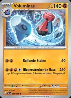Voluminas card in German