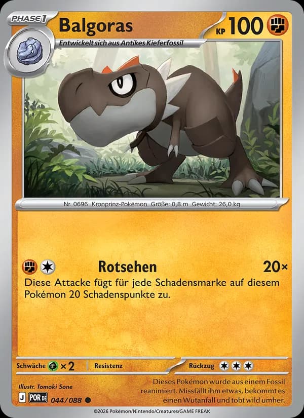 Balgoras card in German