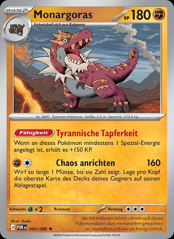 Monargoras card in German