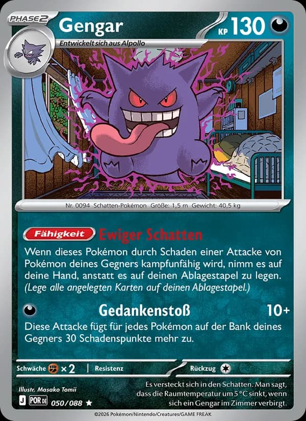 Gengar card in German