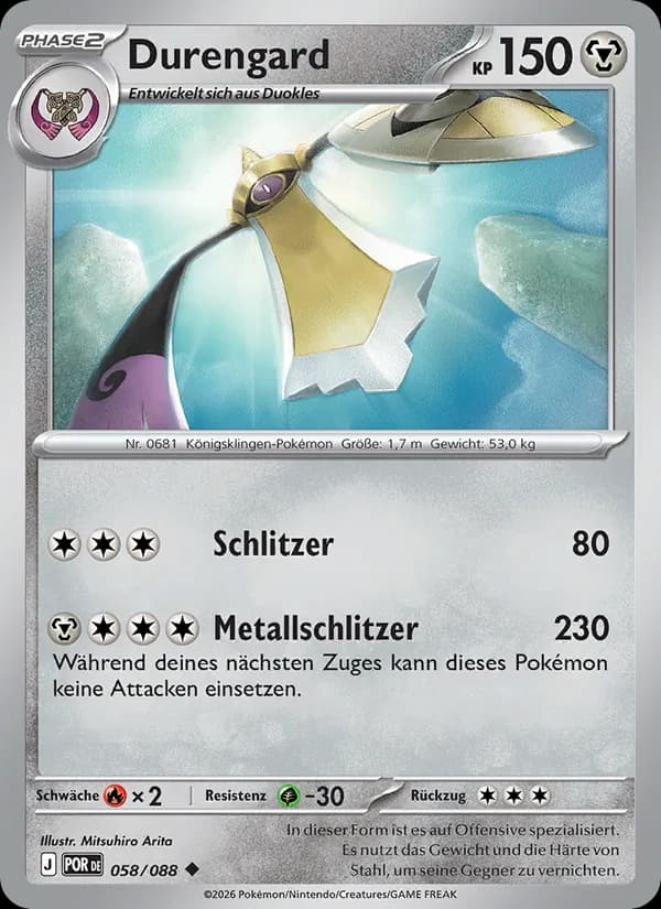 Durengard card in German