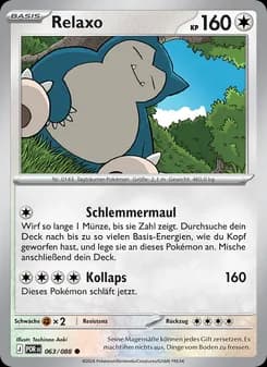 Relaxo card in German