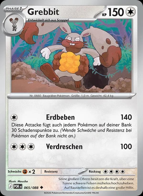 Grebbit card in German
