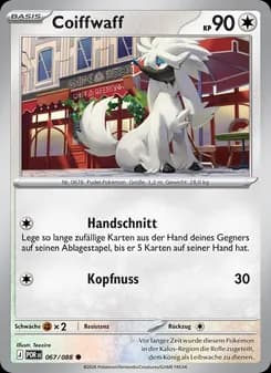 Coiffwaff card in German