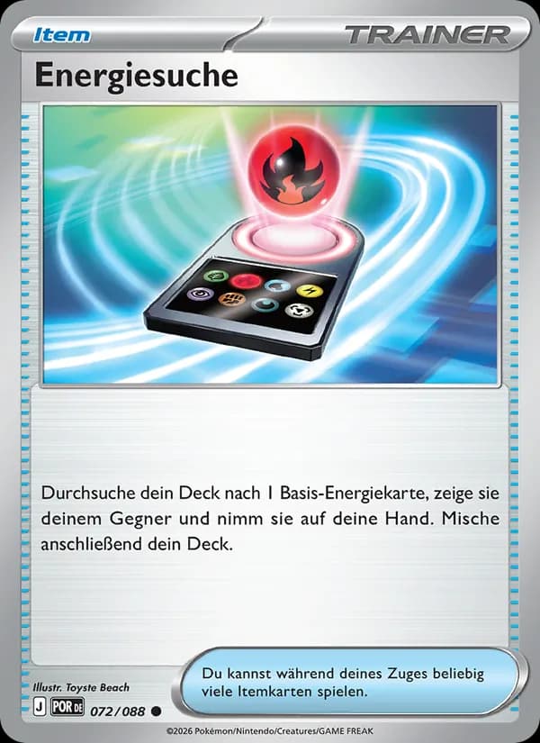 Energiesuche card in German