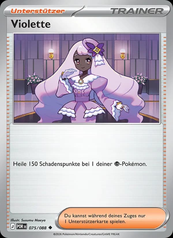 Violette card in German