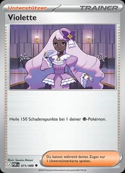 Violette card in German