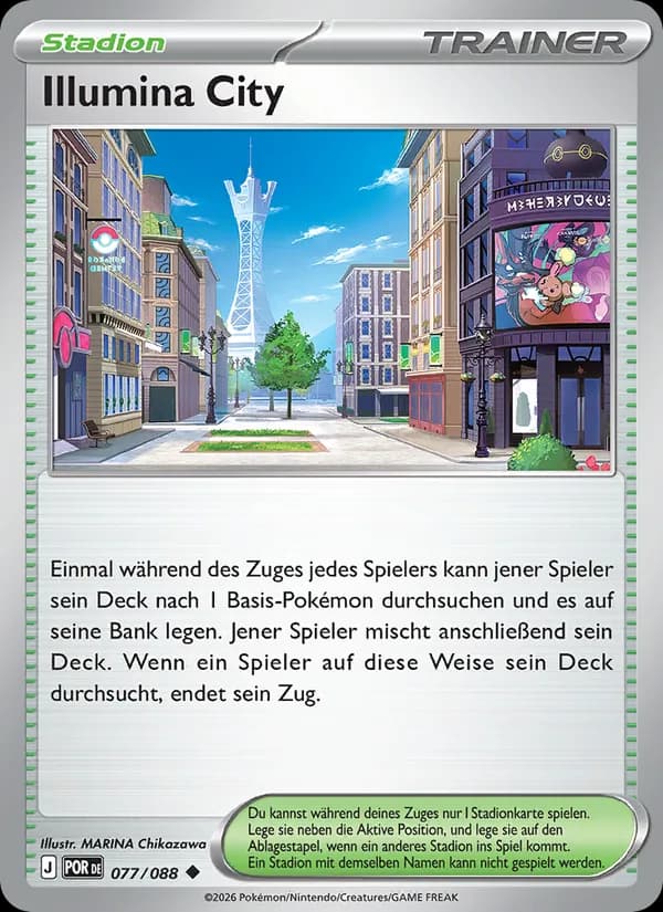 Illumina City card in German