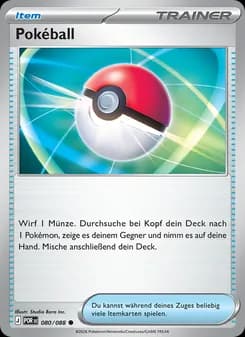 Pokéball card in German