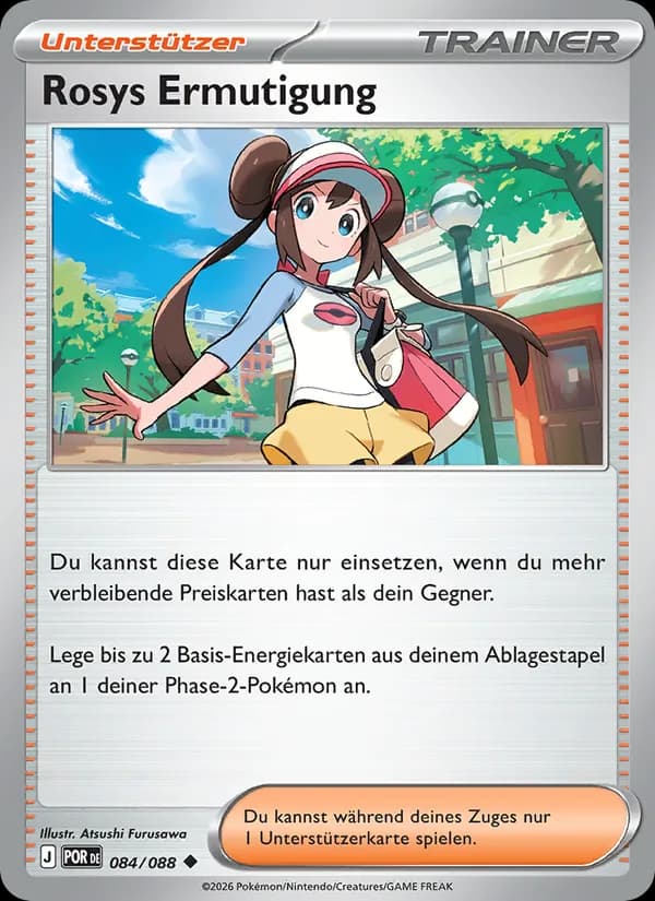 Rosys Ermutigung card in German