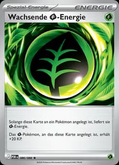 Wachsende Grass-Energie card in German