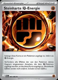 Steinharte Fighting-Energie card in German
