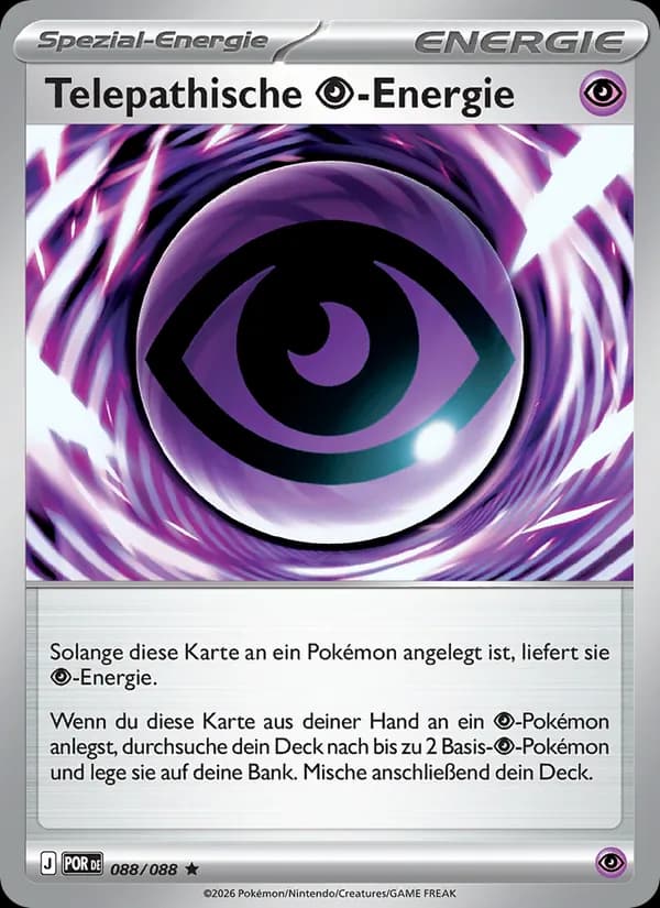 Telepathische Psychic-Energie card in German