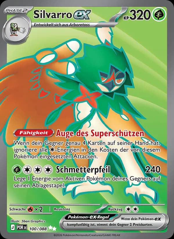 Silvarro-ex card in German