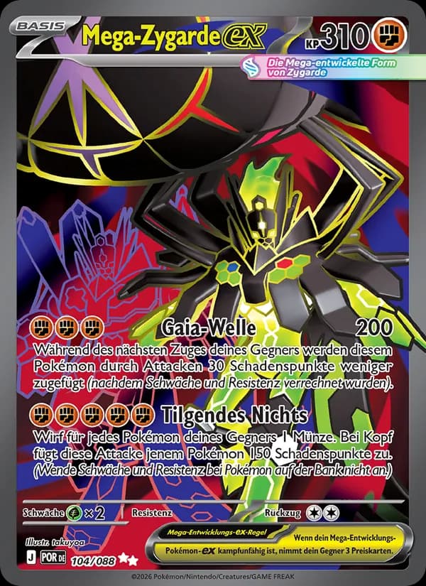 Mega-Zygarde-ex card in German