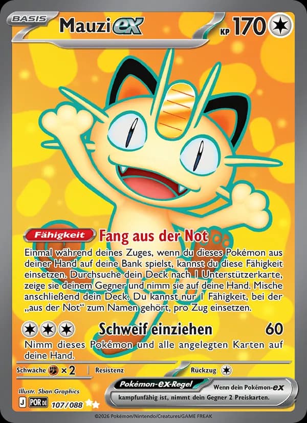 Mauzi-ex card in German