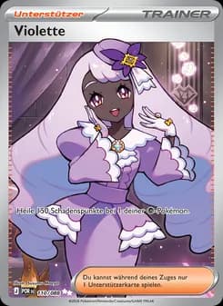 Violette card in German