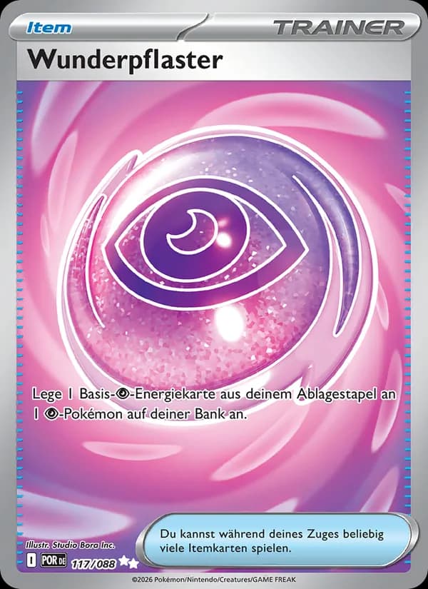 Wunderpflaster card in German