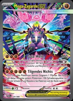 Mega-Zygarde-ex card in German