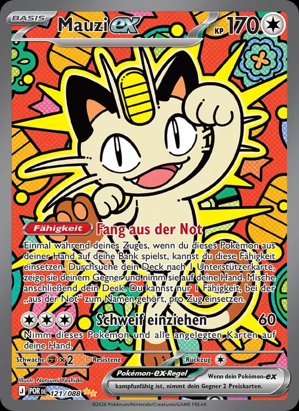 Mauzi-ex card in German