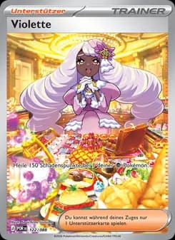 Violette card in German