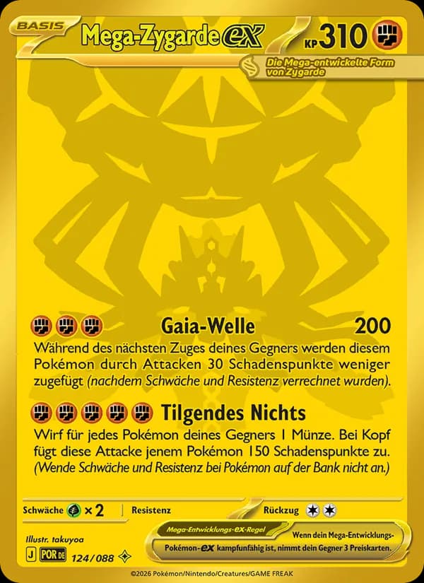 Mega-Zygarde-ex card in German