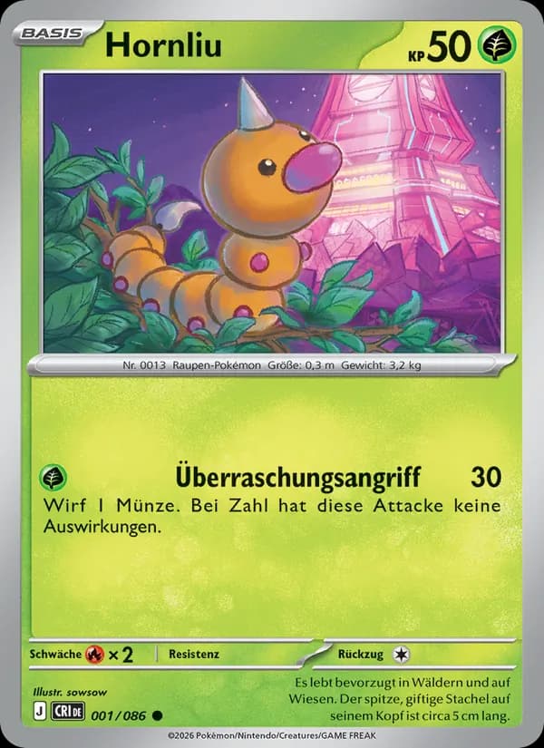 Hornliu card in German