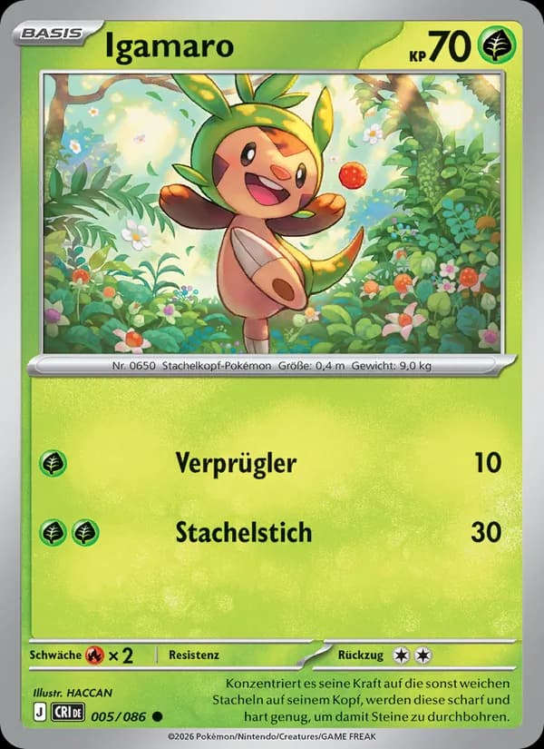 Igamaro card in German