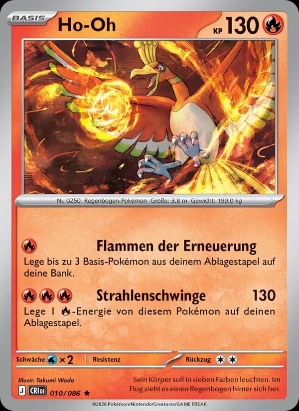 Ho-Oh card in German