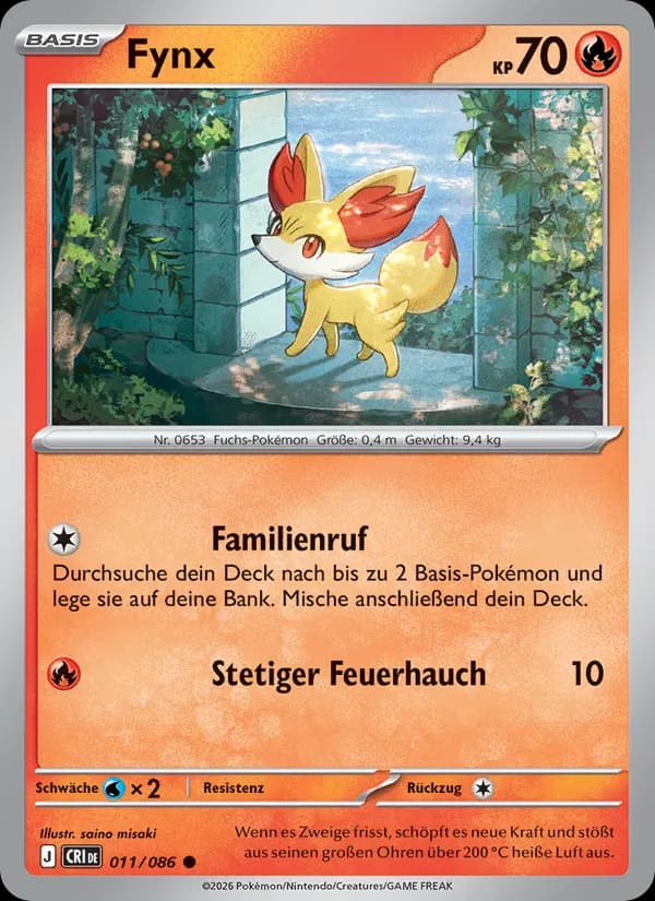 Fynx card in German
