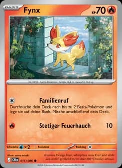 Fynx card in German