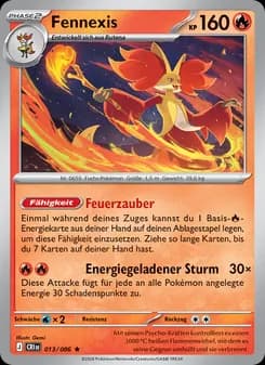 Fennexis card in German