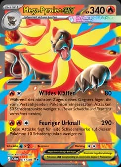Mega-Pyroleo-ex card in German