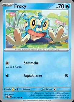 Froxy card in German