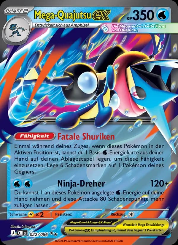 Mega-Quajutsu-ex card in German