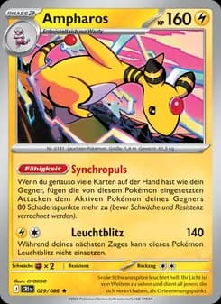 Ampharos card in German