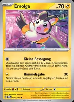 Emolga card in German