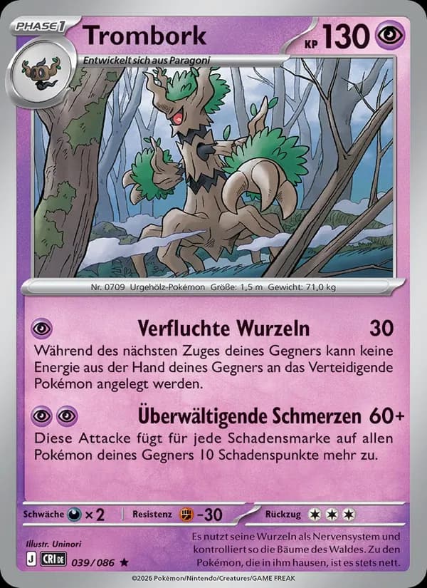 Trombork card in German