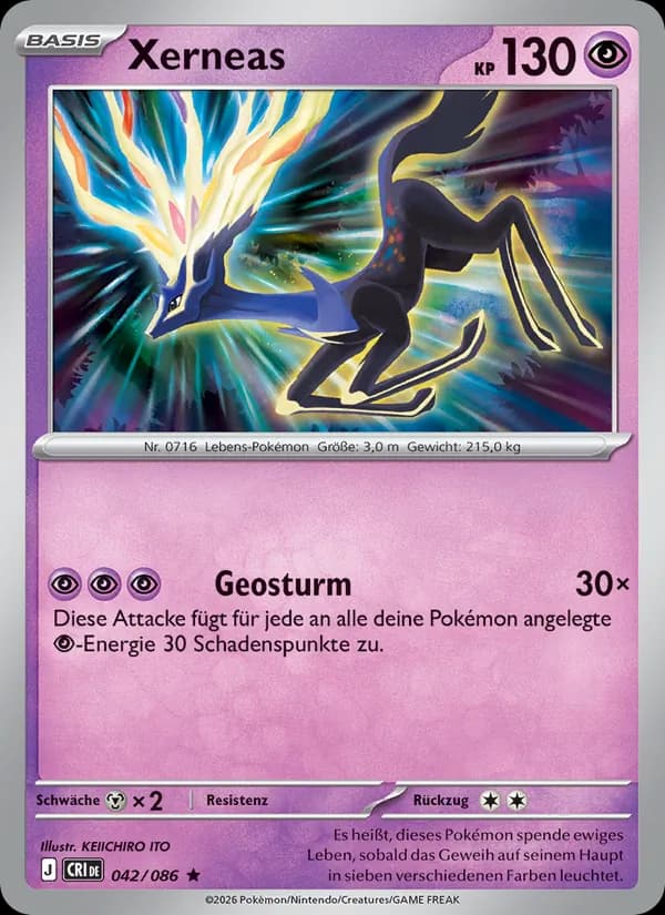 Xerneas card in German