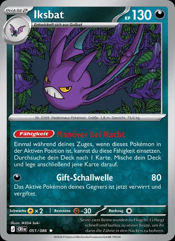 Iksbat card in German