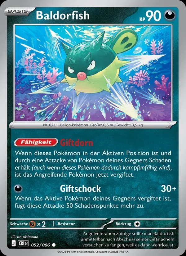 Baldorfish card in German