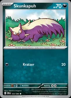 Skunkapuh card in German